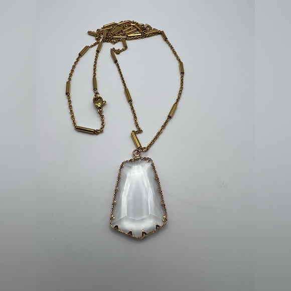 Boho Chic Classic Gold Necklace - Artsy Chic Long Pendant Necklace - Picture 8 of 17